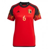 Camisa de Futebol Bélgica Axel Witsel #6 Equipamento Principal Mulheres Mundo 2022 Manga Curta